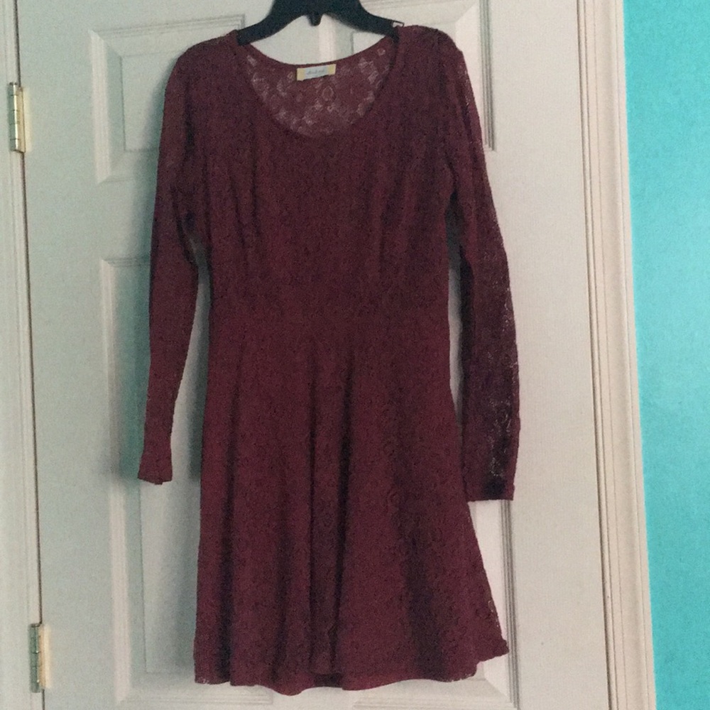 Altard State maroon lace dress